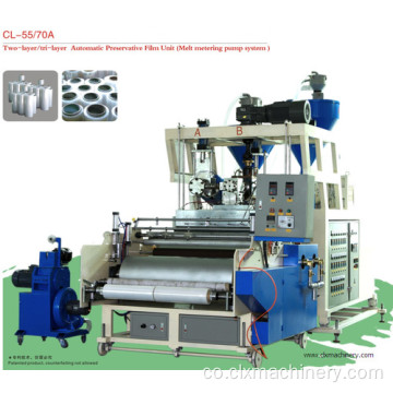 LLDPE Film Plastica Doppia Vite Cast Film Machine